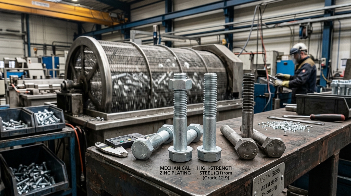 Mechanical Plating vs. Electroplating for High-Strength Fasteners